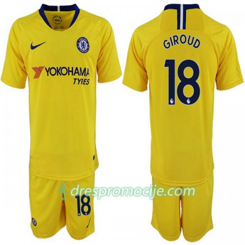 Chelsea Dres Olivier Giroud 18 Dječji Gostujući 2018/19 Kratkih Rukava Chelsea Dres Olivier Giroud 18 Dječji Gostujući 2018/19 Kratkih Rukava